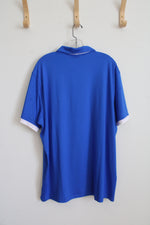 NEW Nike Golf Standard Fit Blue KC Polo Shirt | XL