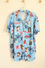 Philly's Baseball Redner's SS Button-down Printed Shirt | L