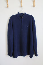 Vineyard Vines Navy 1/4 Zip Sweater | XXL