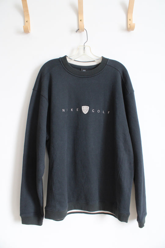 NEW Nike Golf Black Crewneck Sweatshirt | L