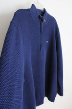 Vineyard Vines Navy 1/4 Zip Sweater | XXL