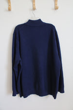 Vineyard Vines Navy 1/4 Zip Sweater | XXL