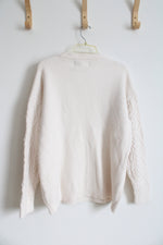 NEW Elfric Eden Cream Cable Knit Sweater | M