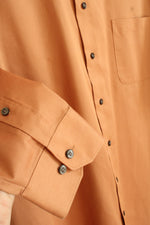 Geoffrey Beene Metallic Brown LS Button-down Shirt | XL