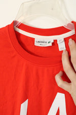Lacoste Orange Cotton T-shirt | XL