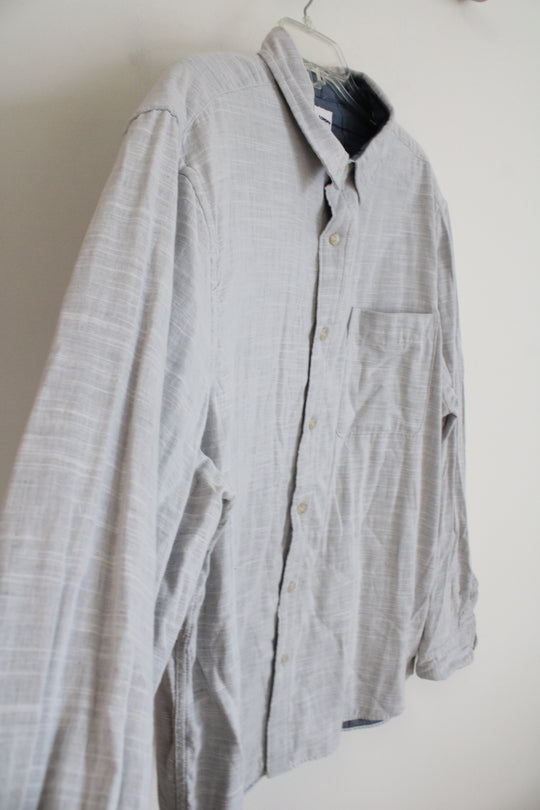 Sonoma Light Gray Button Down Shirt | XXL