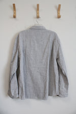 Sonoma Light Gray Button Down Shirt | XXL