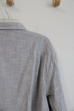 Sonoma Light Gray Button Down Shirt | XXL