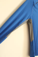 Nike Dry Fit Royal Blue and Gray LS Athletic Shirt  | S