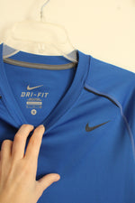 Nike Dry Fit Royal Blue and Gray LS Athletic Shirt  | S