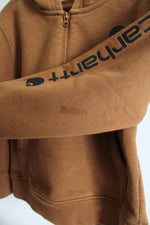 Carhartt Brown 1/2 Zip Hooded Jacket | 4T