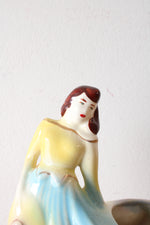 Vintage Lady Porcelain Planter
