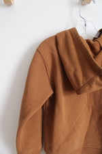 Carhartt Brown 1/2 Zip Hooded Jacket | 4T