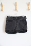 Mossimo High Rise Midi Black Denim Shorts | 2