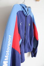 Puma BMW Motorsport Blue & Red Full Zip Jacket | Youth M