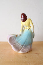 Vintage Lady Porcelain Planter