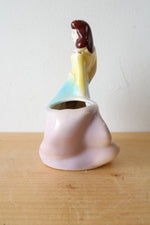 Vintage Lady Porcelain Planter
