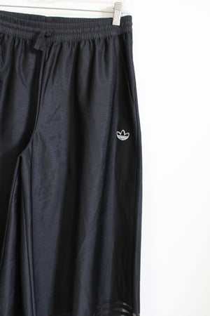 Adidas Primegreen Black 3 Stripes Wide Leg Culottes Pant | M