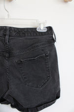 Mossimo High Rise Midi Black Denim Shorts | 2