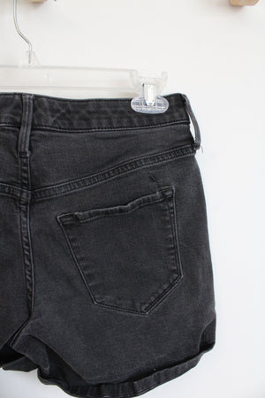 Mossimo High Rise Midi Black Denim Shorts | 2