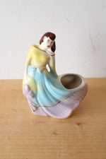 Vintage Lady Porcelain Planter