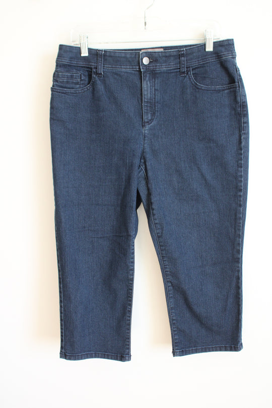Chico's Dark Wash Jean Capris | 1 (8)