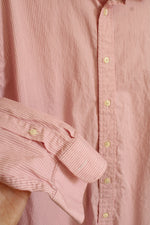 Gap Pink Pinstripe Cotton LS Button-down Shirt | XXL