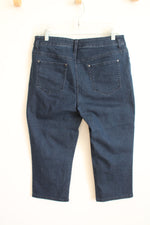 Chico's Dark Wash Jean Capris | 1 (8)
