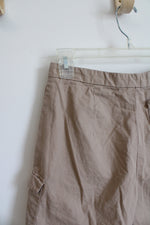 Kim Rogers Sport Tan Cotton Shorts | 6 Petite