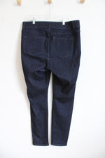 Lane Bryant Venezia Elastic Waistband Dark Wash Skinny Jeans | 16
