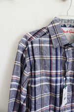 NEW Robert Graham Waldoff Blue Plaid & Paisley Button Down Shirt | XL
