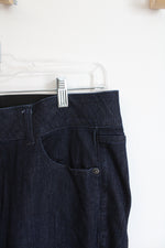 Lane Bryant Venezia Elastic Waistband Dark Wash Skinny Jeans | 16