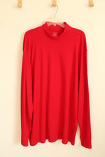 Lands' End Red LS Cotton Turtleneck Shirt | XXL