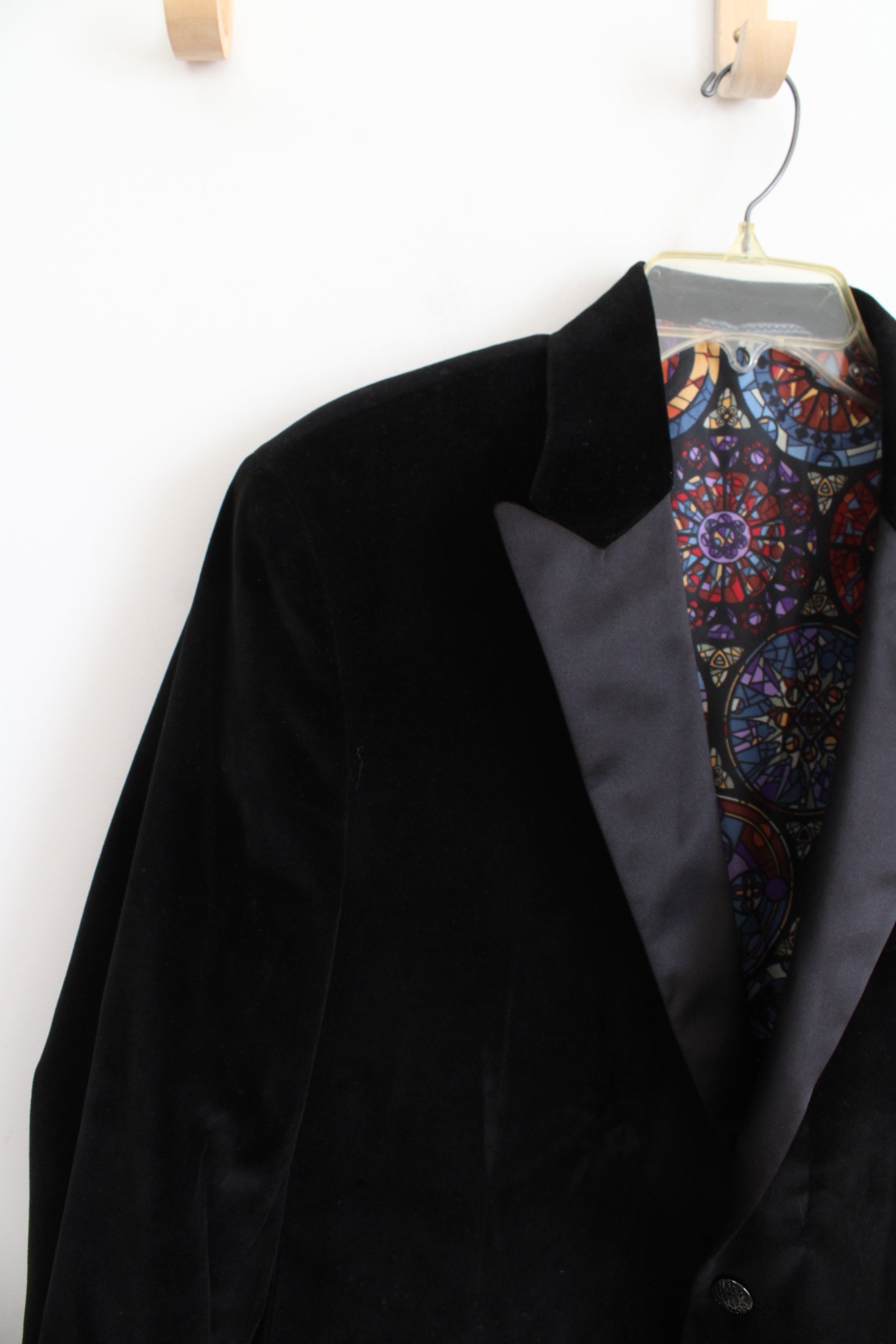 Robert Graham Black Cotton Velvet Blazer | 42