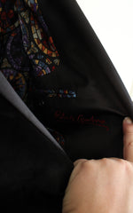 Robert Graham Black Cotton Velvet Blazer | 42