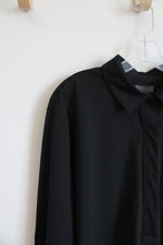NEW Lysse Black 1/4 Button Down Black Top | L