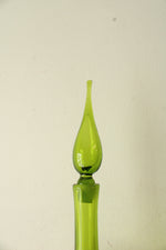 Blenko Wayne Husted Footed Green Glass Decanter