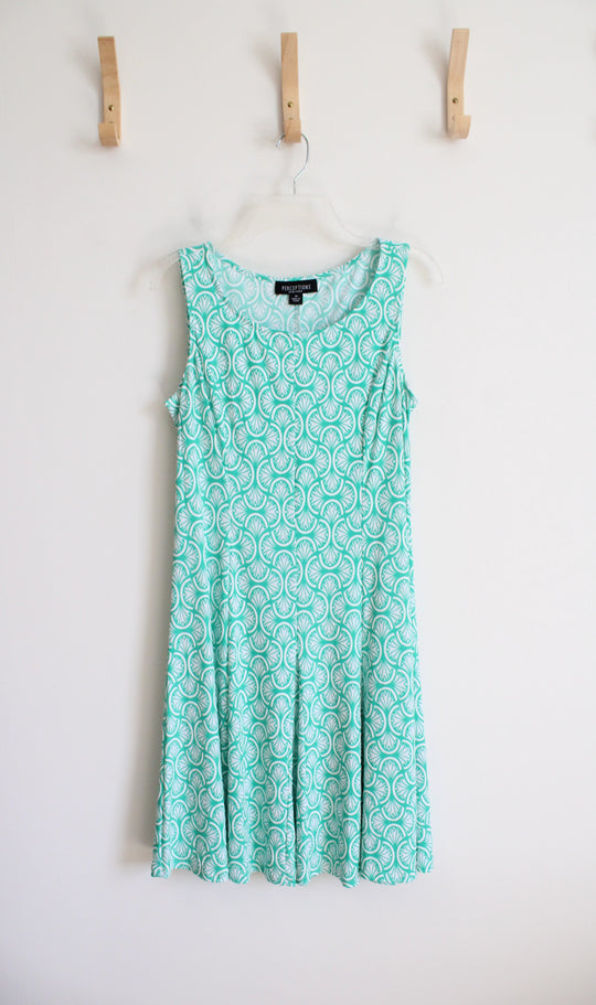 Perceptions Teal Textured Flowy Dress | 10