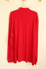 Lands' End Red LS Cotton Turtleneck Shirt | XXL