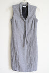 Calvin Klein Linen Blend Black & White Dress | 4