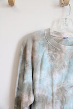 Old Navy Blue & Tan Tie-Dyed Sweatshirt | M
