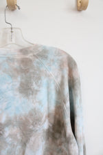 Old Navy Blue & Tan Tie-Dyed Sweatshirt | M