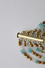 Avindy India Blue Gold Beaded Bracelet