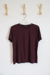 Ann Taylor Plum Knit Shirt | M