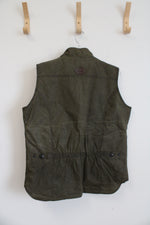 NEW Outback Survival Gear Dry-Wax Cotton Oilskin Green Matilda Vest | L