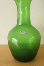Blenko Handcraft Green Glass Vase