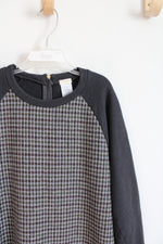 Crew Cuts Gray Houndstooth Dress | Youth 12