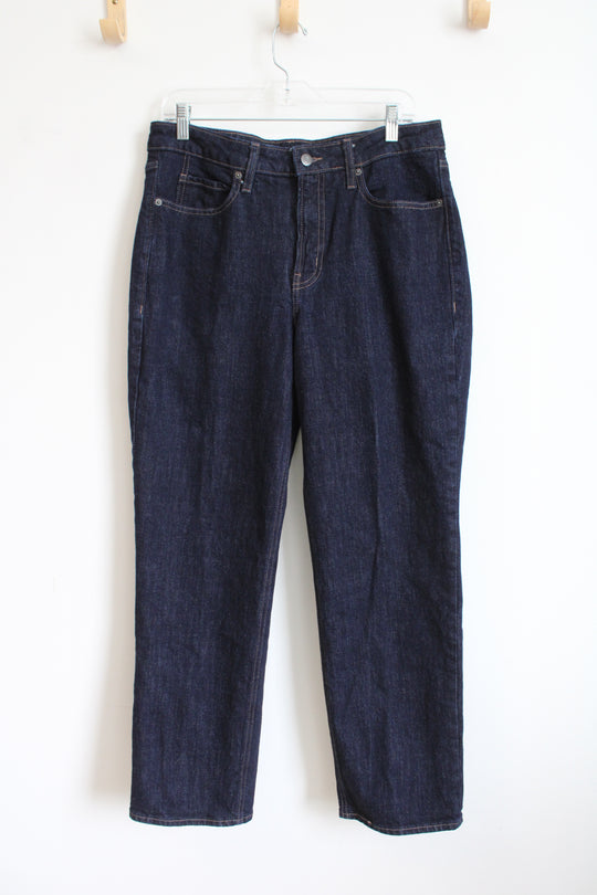 Old Navy Extra High Rise Straight Secret-Smooth Pocket Jeans | 12 Petite