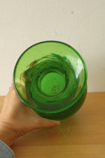 Blenko Handcraft Green Glass Vase