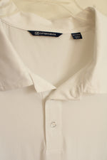 Cutter and Buck White SS Athletic Polo Shirt | 3XL-T